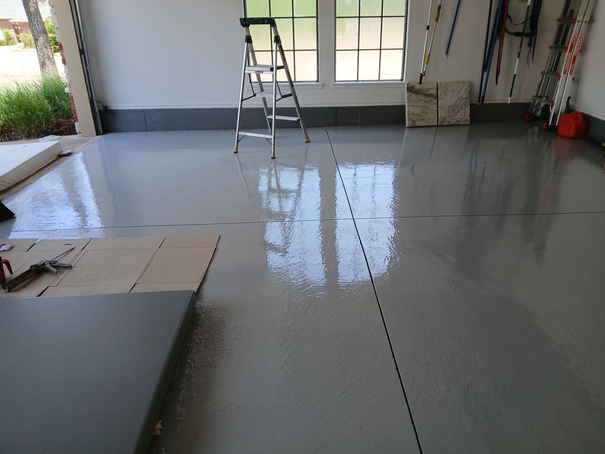 Project 3 after: garage epoxy floor